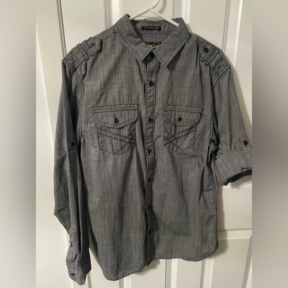 Men’s L Helix Button-Down Shirt